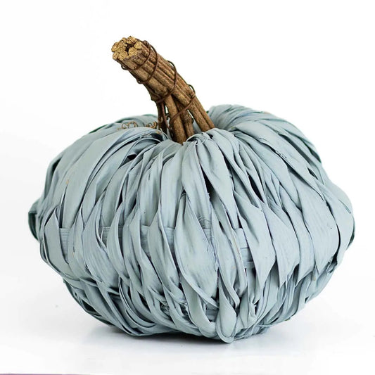 Sky Blue Decor Pumpkin