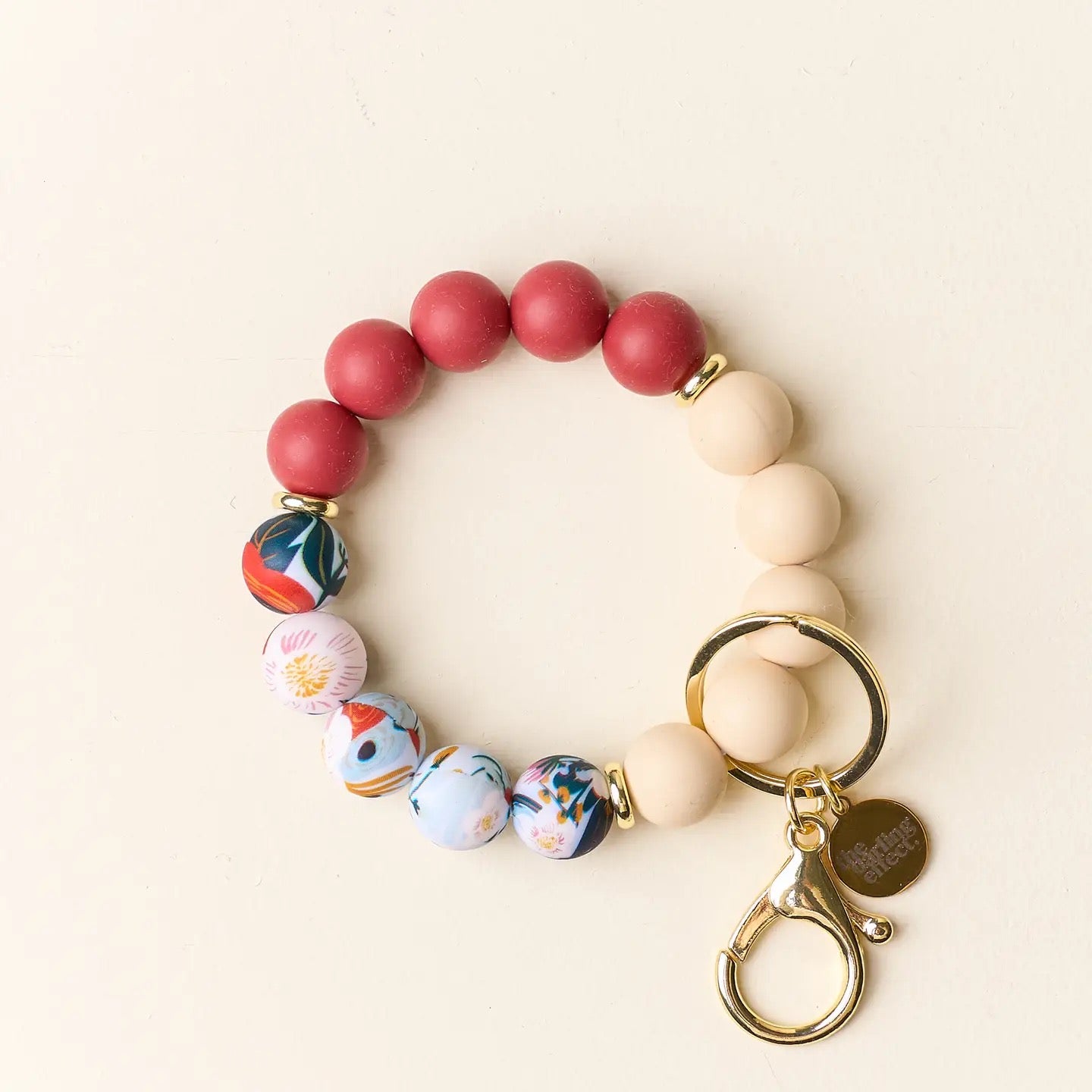 Silicone Beaded Keychain Wristlet