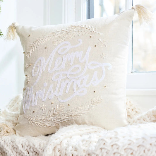 Merry Christmas Square Pillow