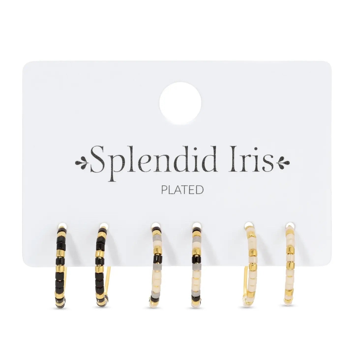 Splendid Iris Petite Beaded Hoop Set