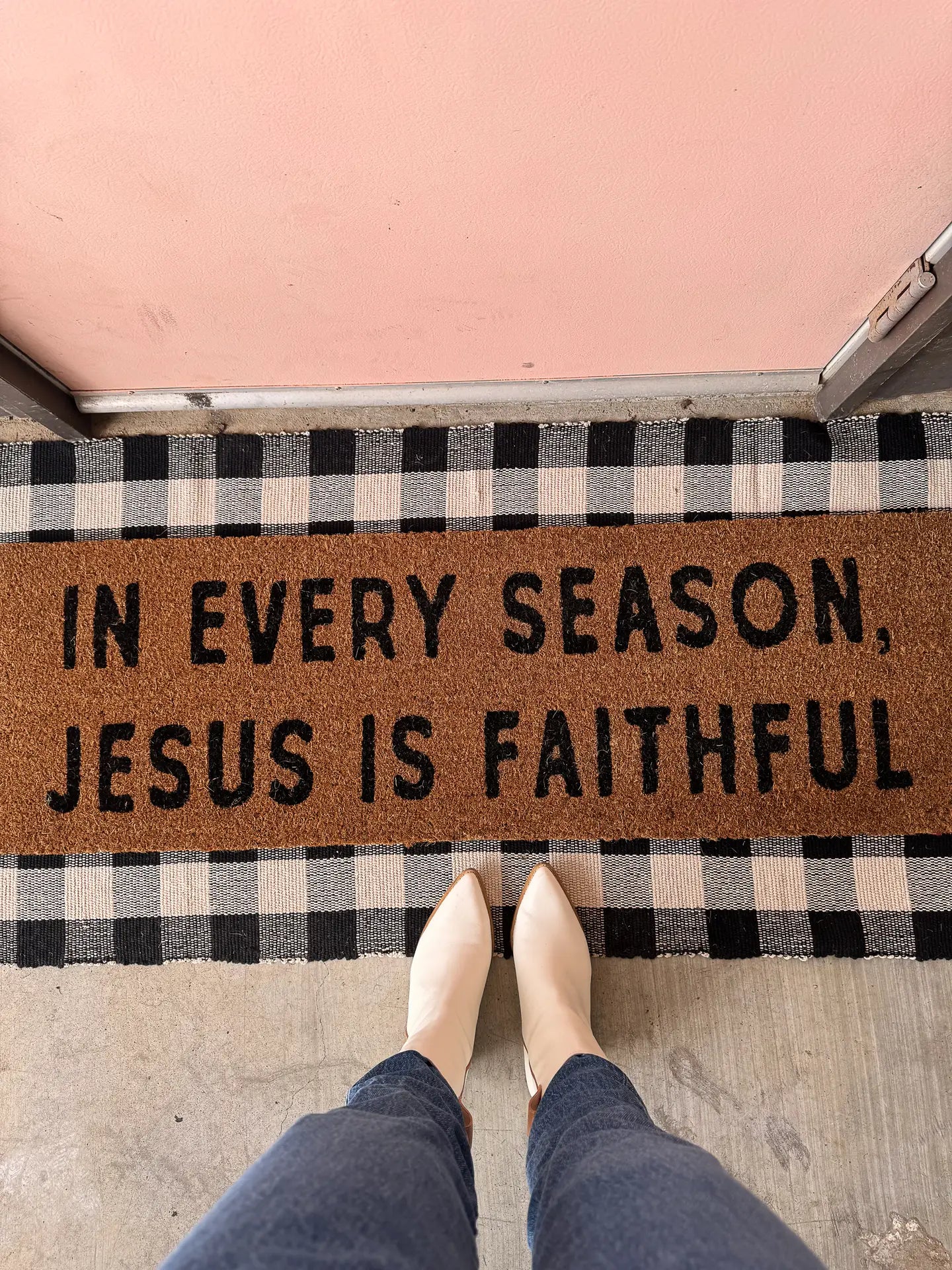 XL Scripture Burlap Doormats