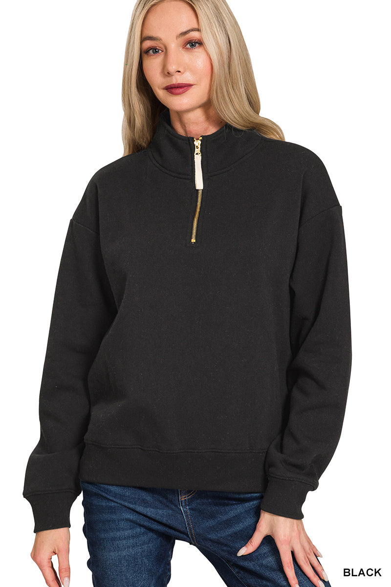 Fleece Half Zip Pullover