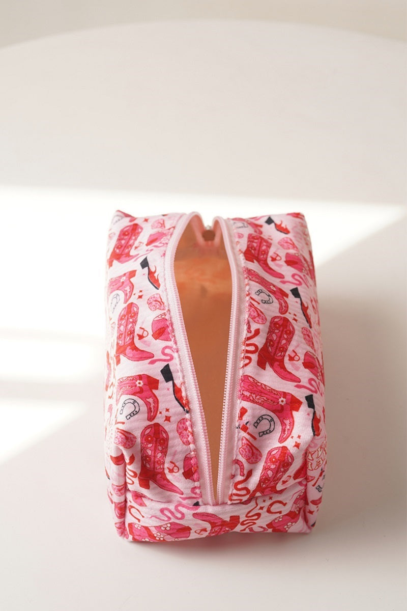 Pink Yee-Haw Accessory Pouch