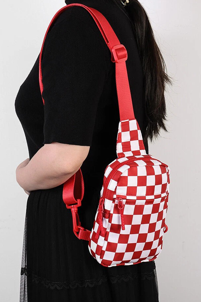 Mosaic Checkered Sling Bag
