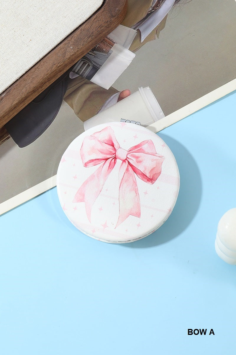 Bow Double Sided Compact Mirror