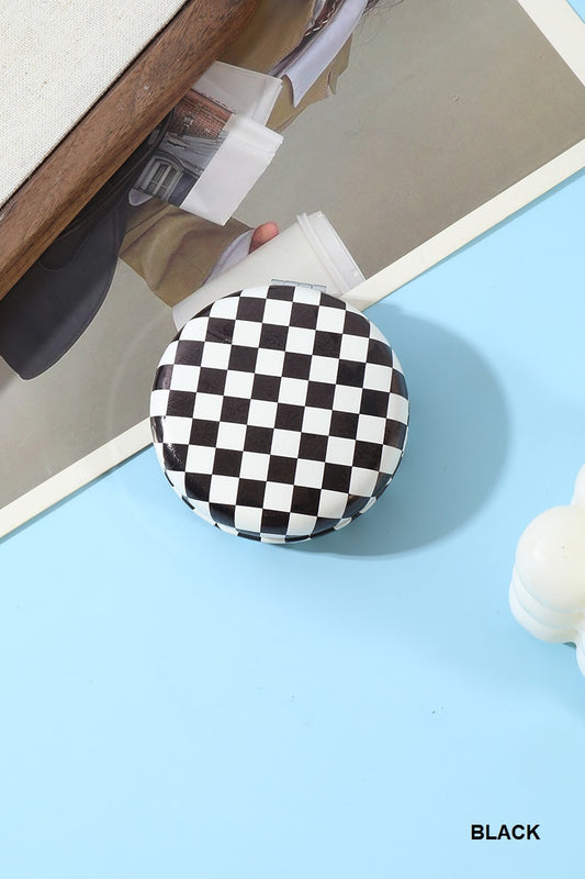 Checkered Dual Compact Mirror