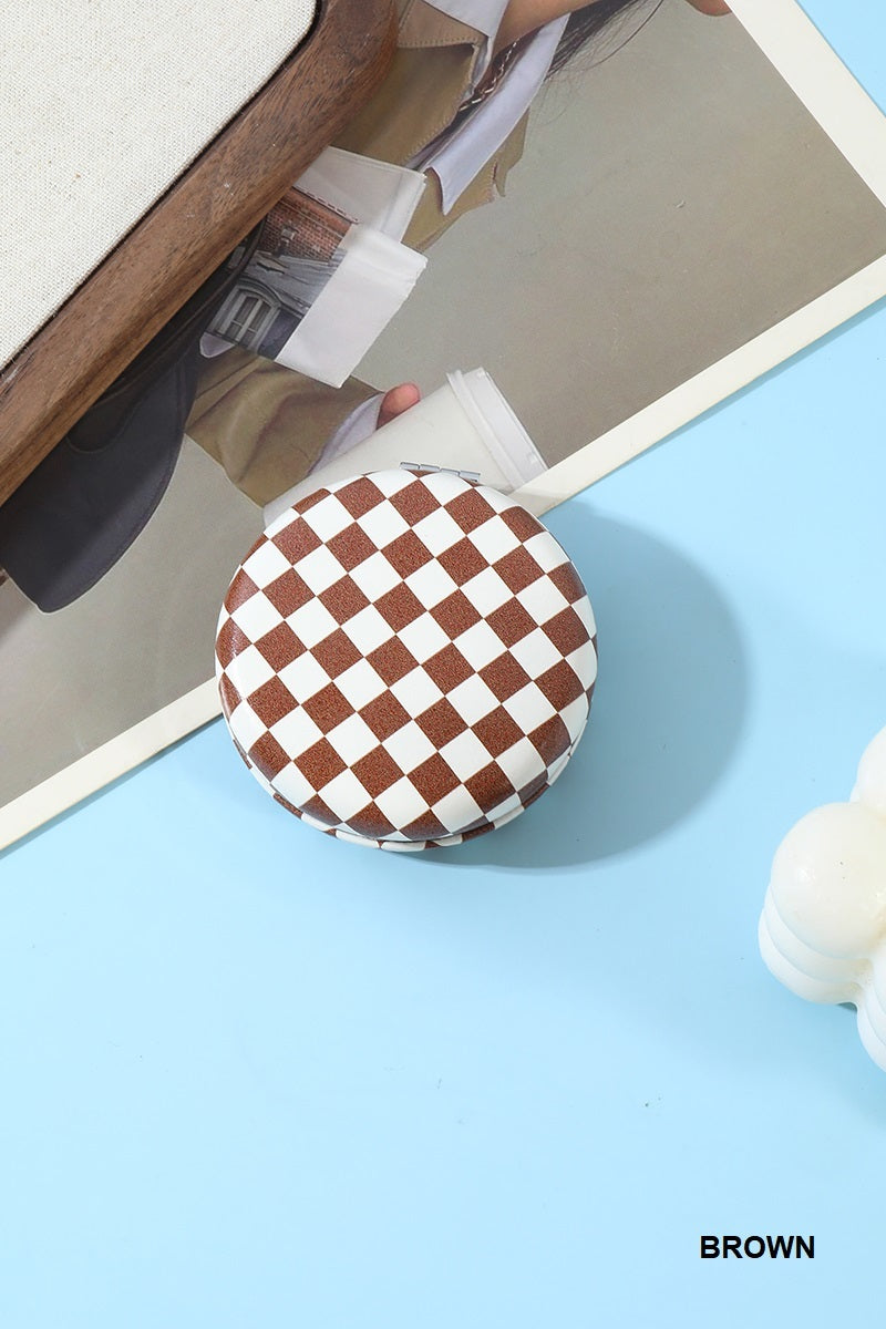 Checkered Dual Compact Mirror