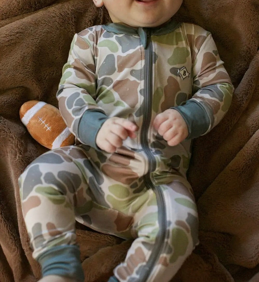 Burlebo Baby Zip Up - Driftwood Camo