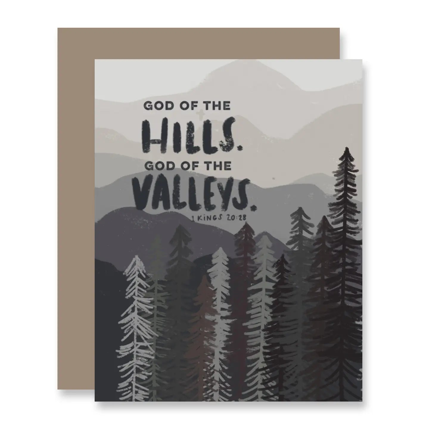 Hills and Valleys Greeting Card