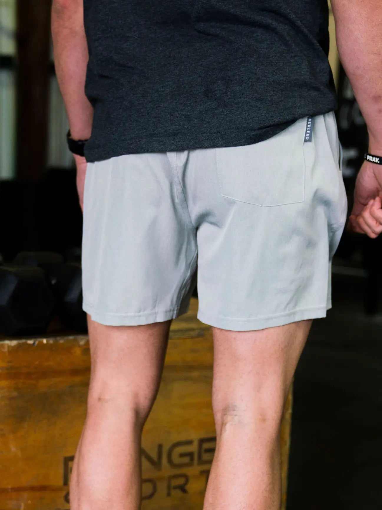 Burlebo Light Grey Athletic Shorts (Mayan Liner)