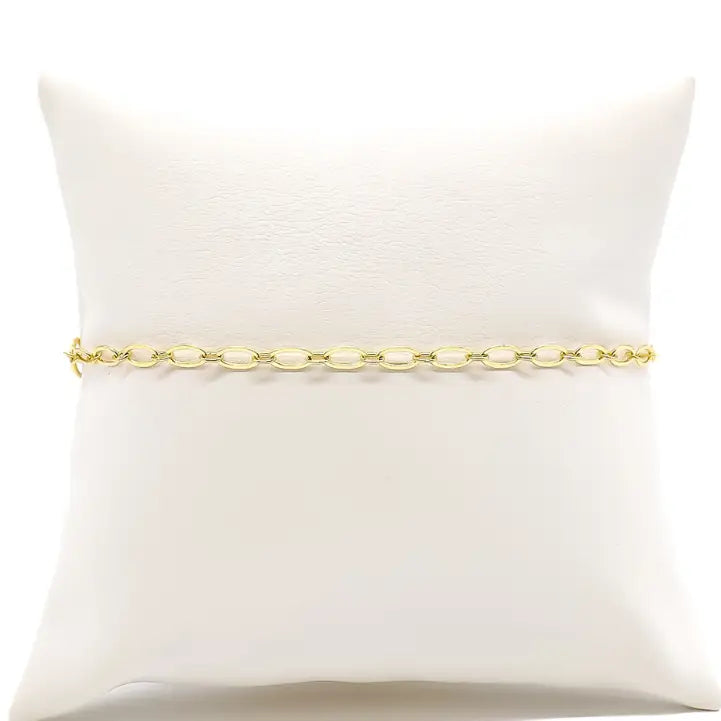 Gold Christie Chain Charm Bracelet