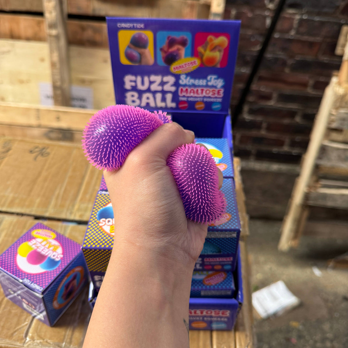 Squeeze Fuzzy Color Changing Ball