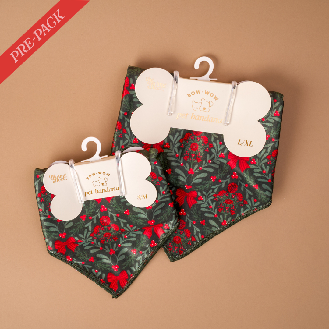 Bow-Wow Pet Bandana Pre-Pack-A Merry Moment
