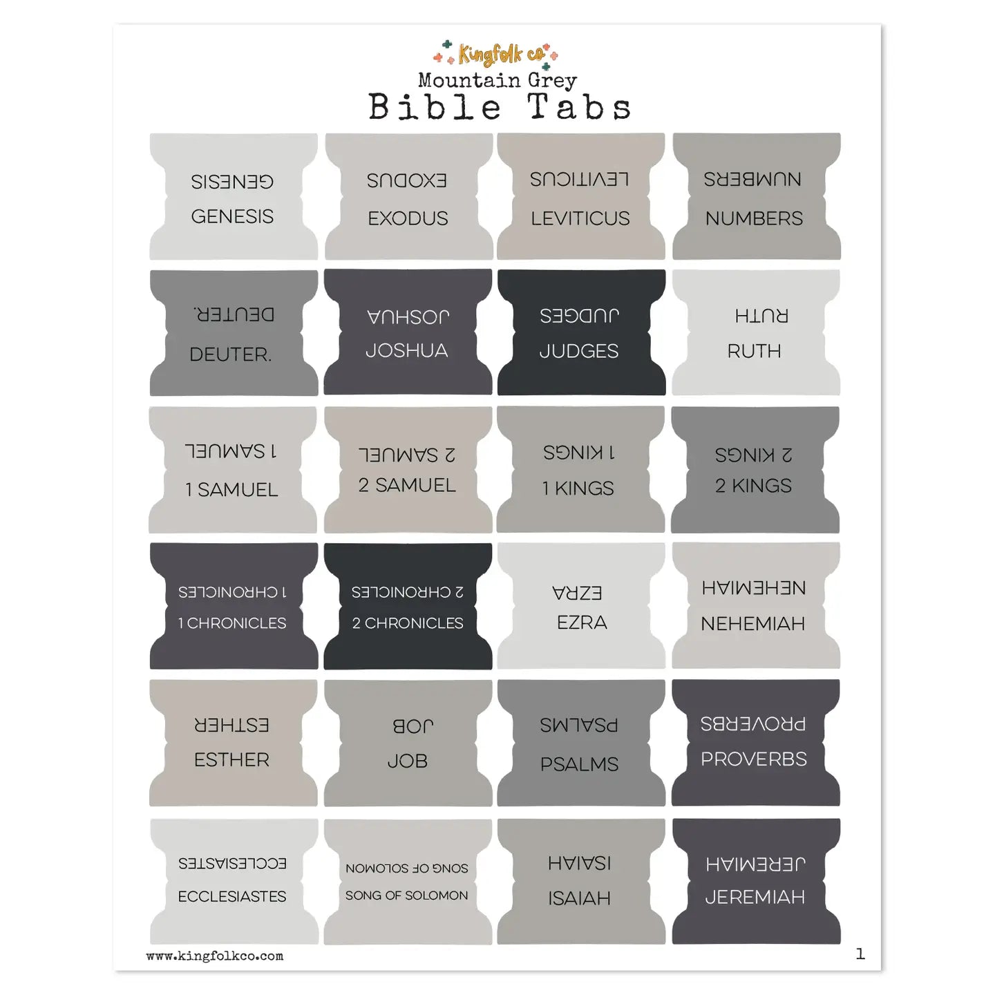 Large Bible Tabs