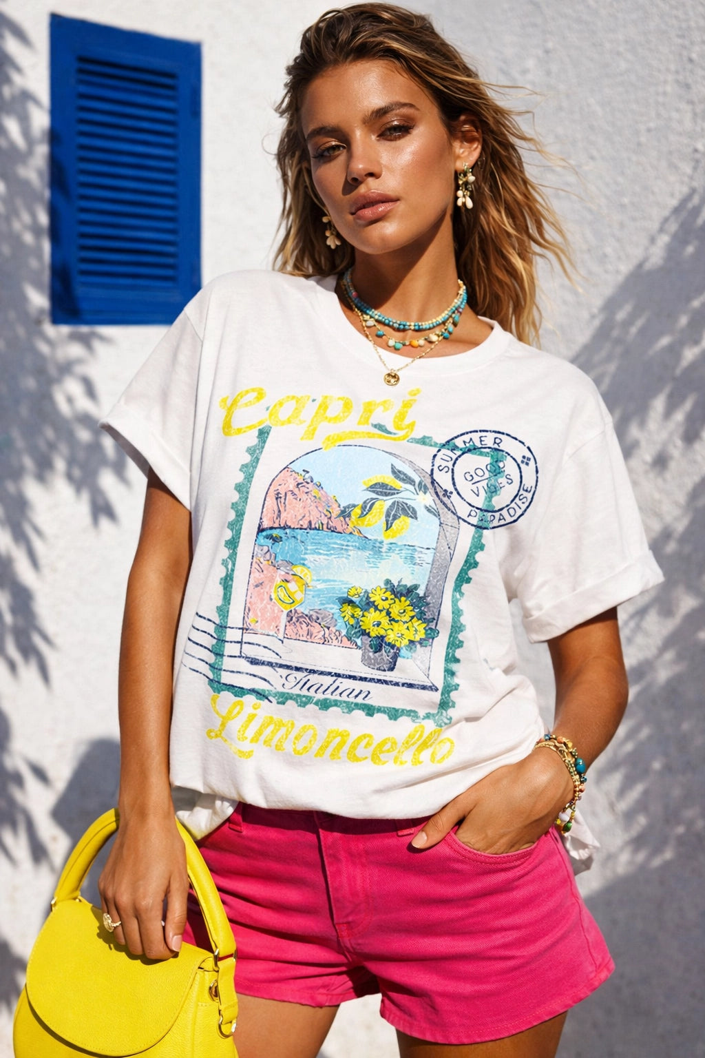 Capri Limoncello White Shirt