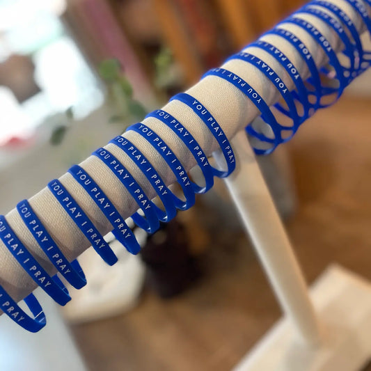 You Play I Pray Blue Spirit Bracelet