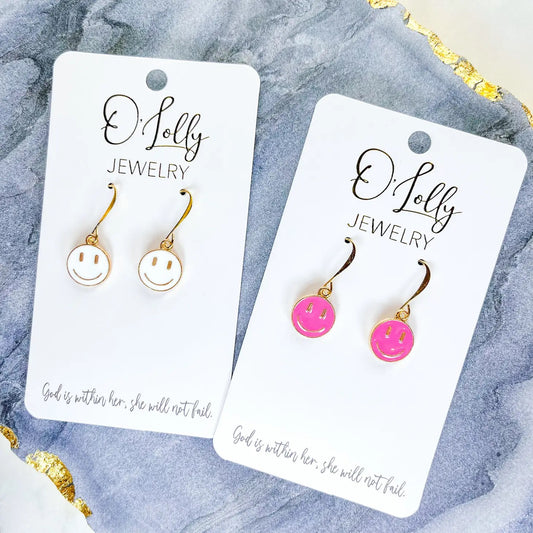 Smiley Dangle Earring