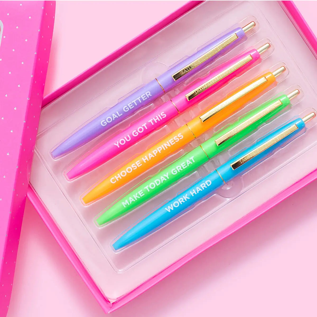 5 Piece Motivational Pen Set