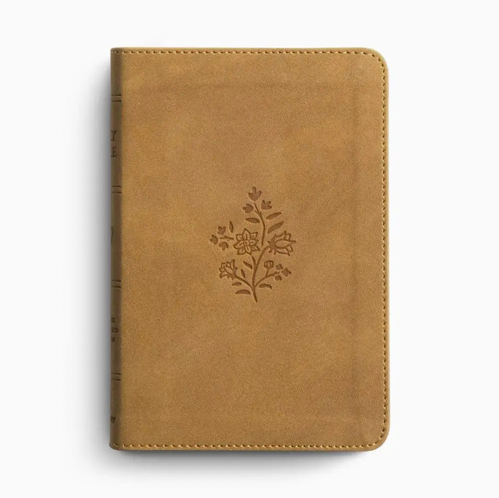 Esv Compact Bible, Trutone®, Nubuck Caramel, Wildflower