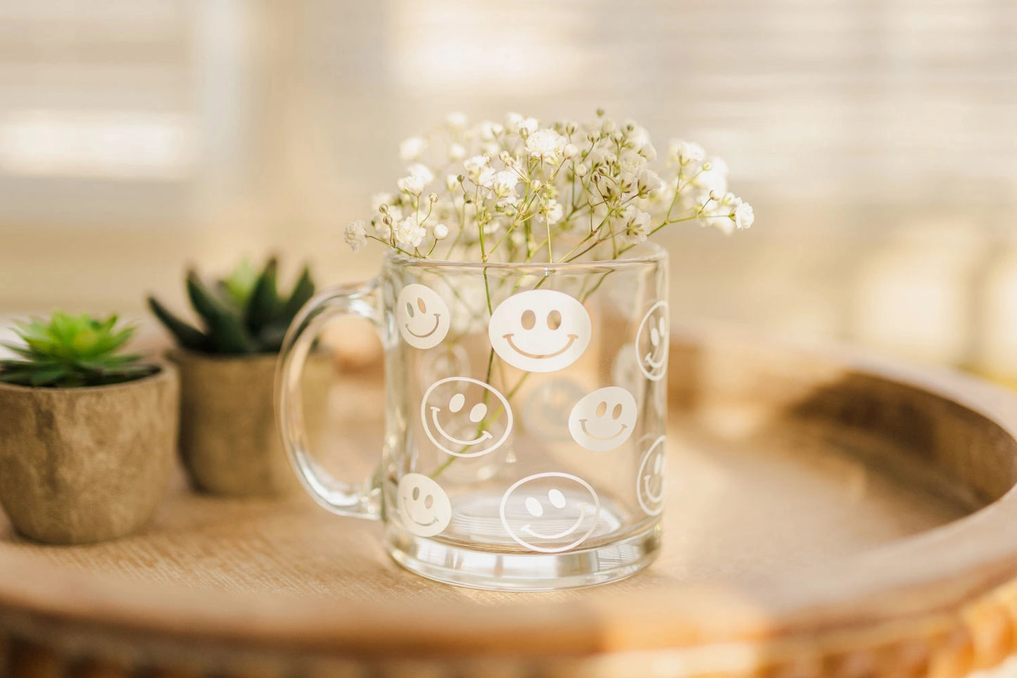 Smiley Glass Mug