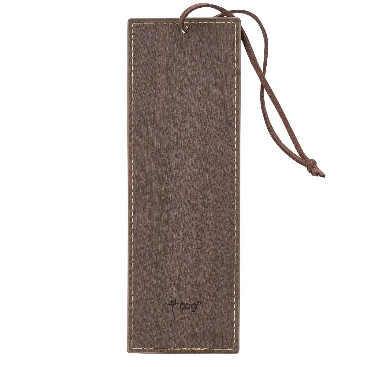 Brown Two-Tone Leather Bookmark Josh 1:9