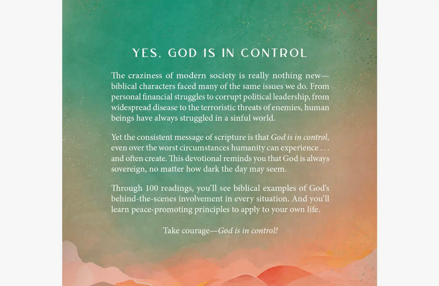 God is in Control Devotions for Women