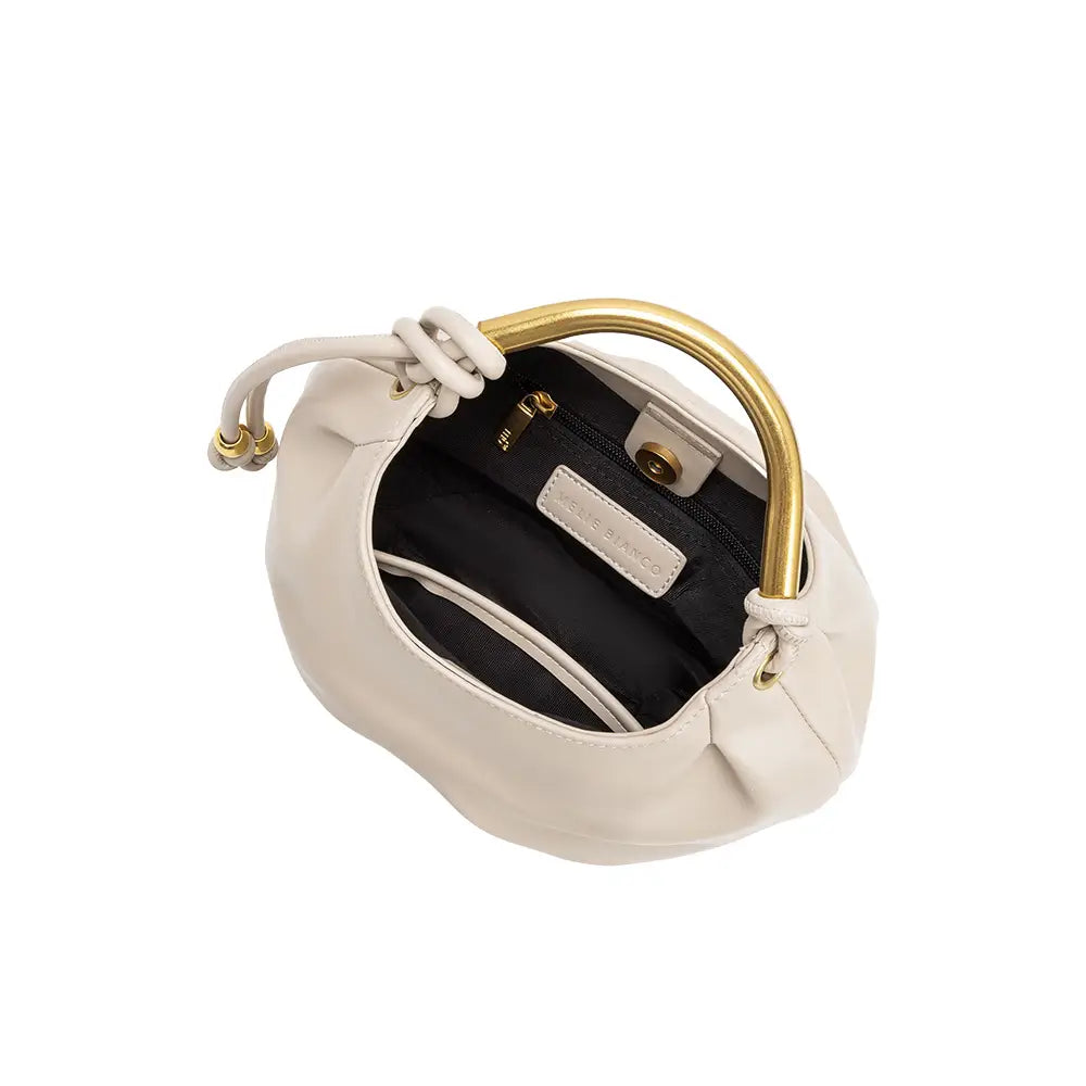 Dottie Mushroom Recycled Vegan Leather Top Handle Bag