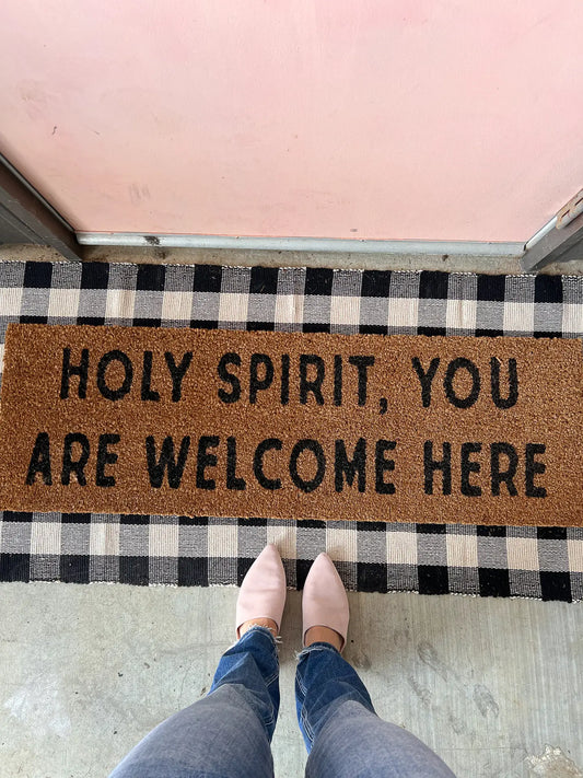 XL Scripture Burlap Doormats