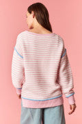 Blue & Pink Striped Sweater