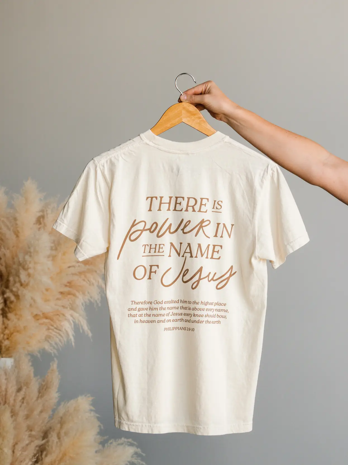 Power in the Name of Jesus Tee - Ivory