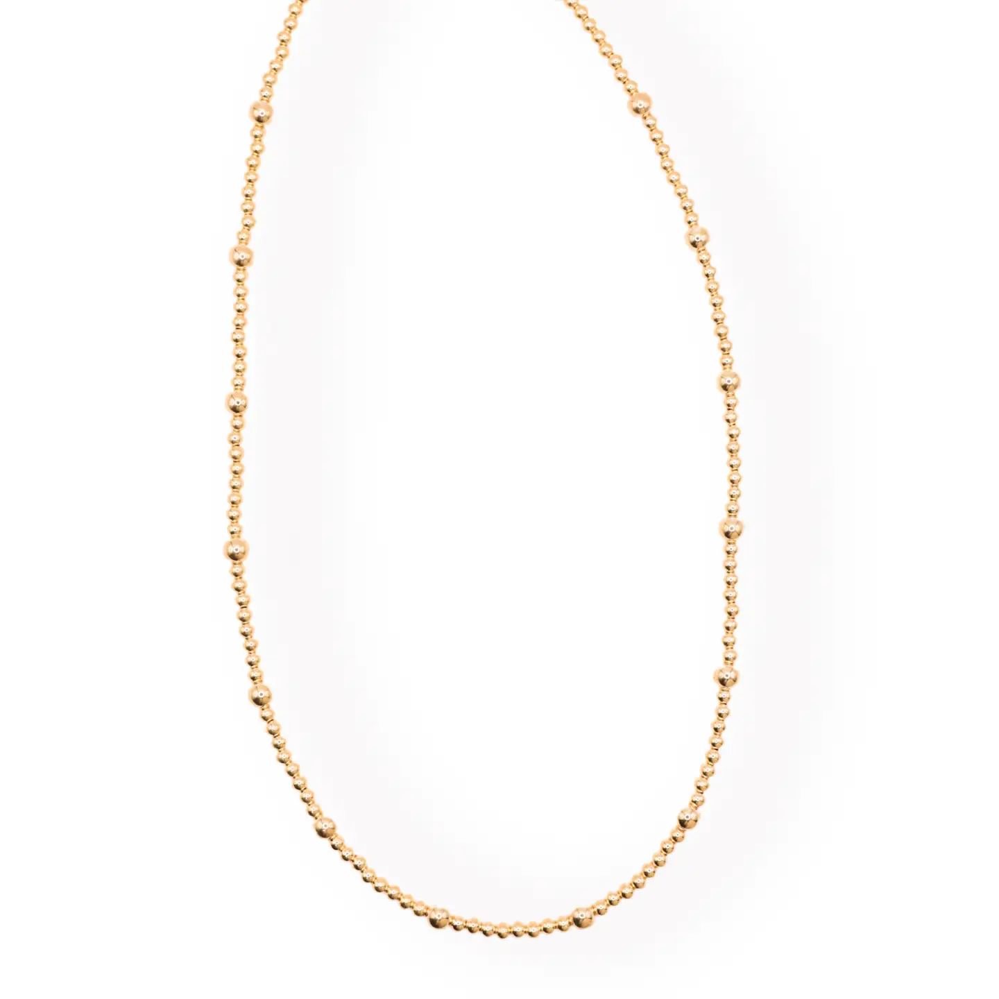 Beaded Blondes Olive Necklace in Gold