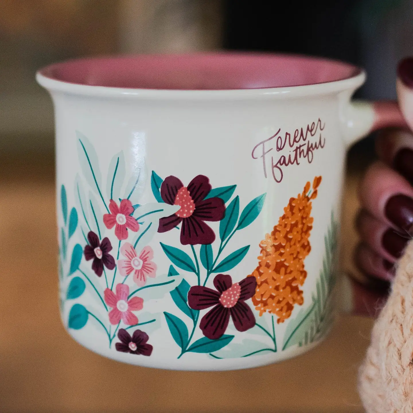 Forever Faithful Floral Mug
