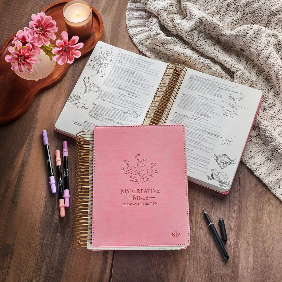 KJV My Creative Bible- Pink Floral