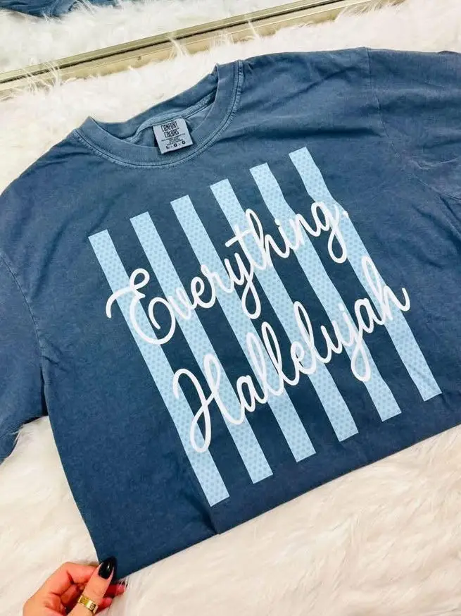 Blue Striped Everything Hallelujah