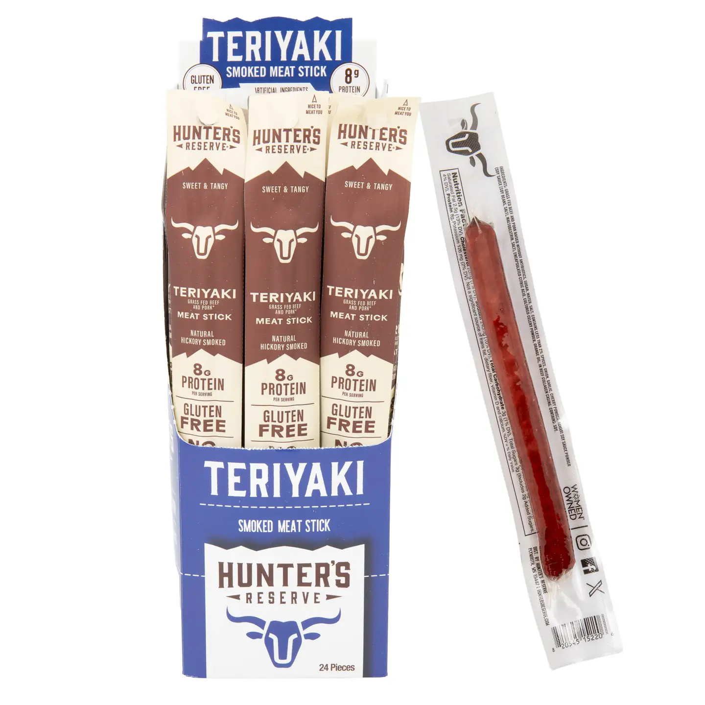 Teriyaki Grass Fed Beef Meat Sticks