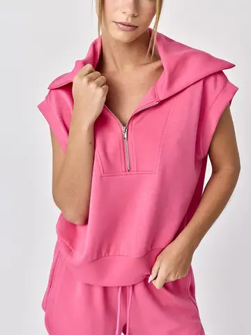 Half Zip Top and Short Set