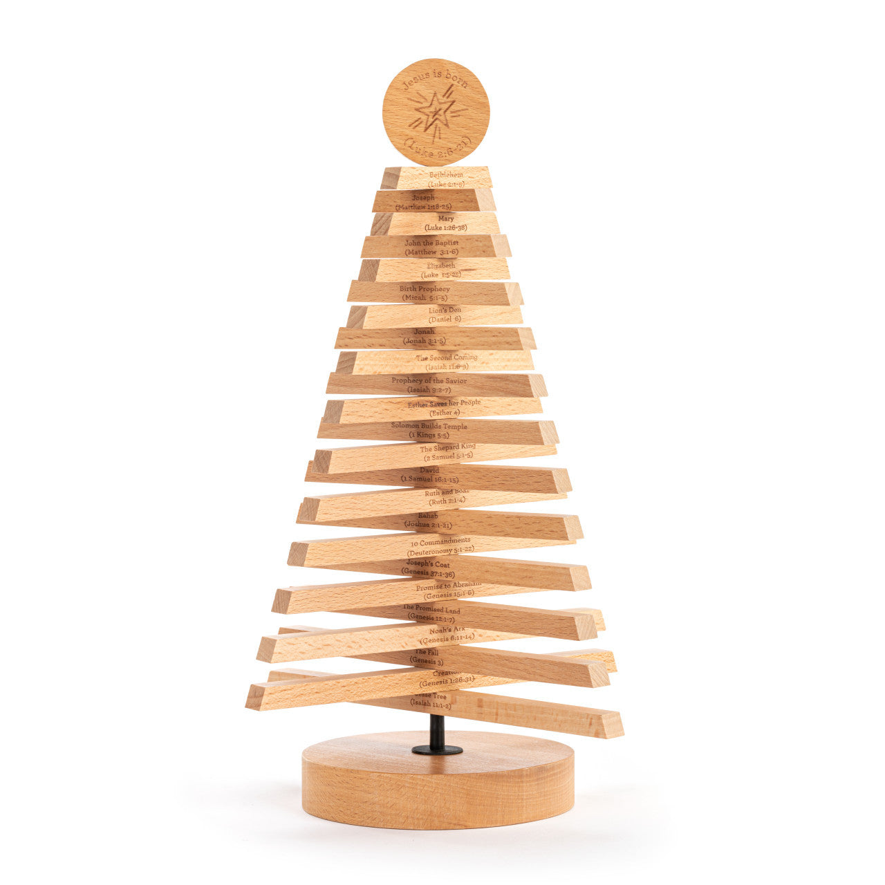 Jesus Wooden Tree Advent Activity