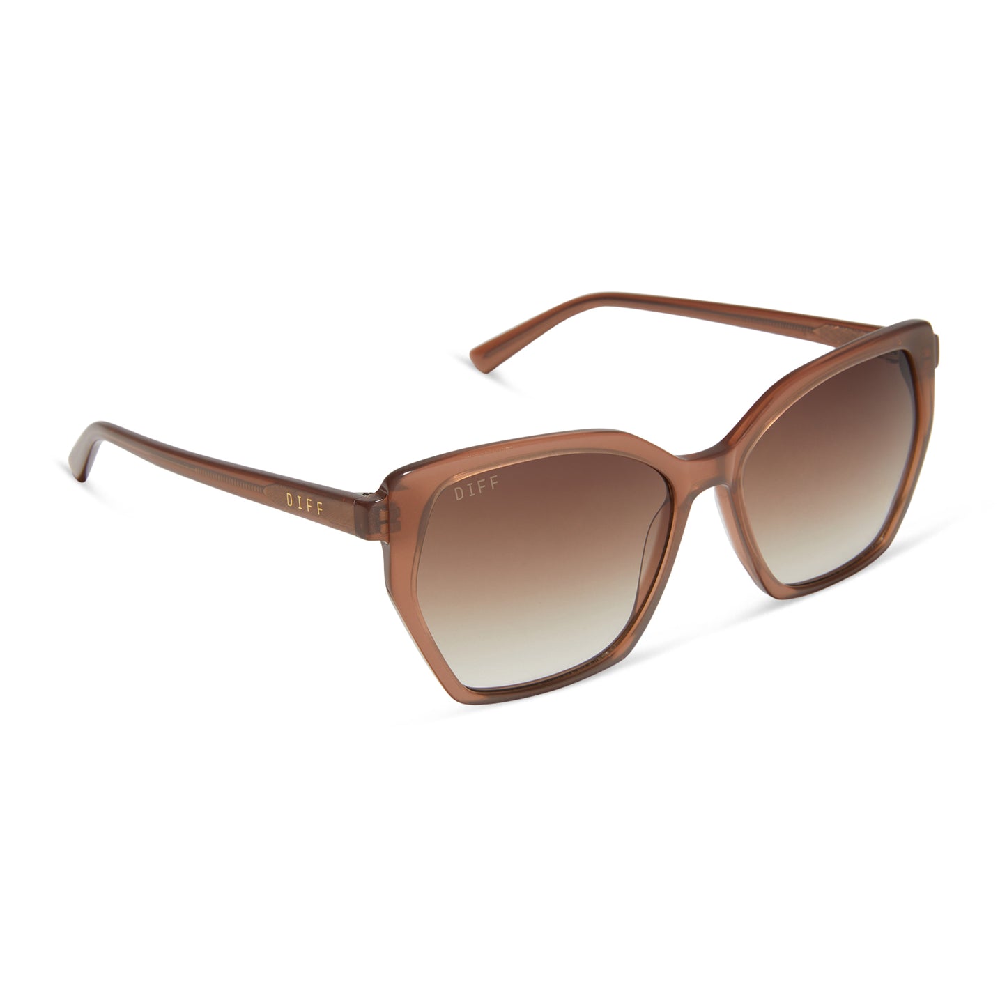 Diff Vera Macchiato + Brown Gradient Polarized Sunglasses