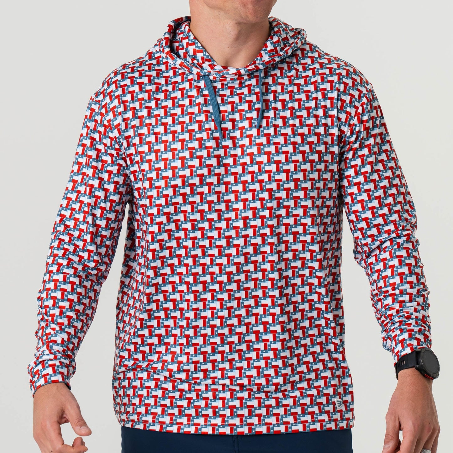 Burlebo Performance Hoodie - Texas Flags