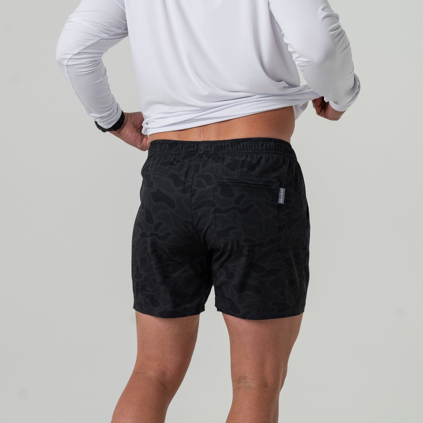 Burlebo Black Camo Shorts-Black Liner