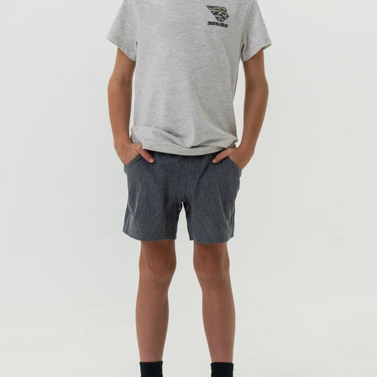 Burlebo Youth  Grizzley Grey Athletic Short - Deer Camo Liner