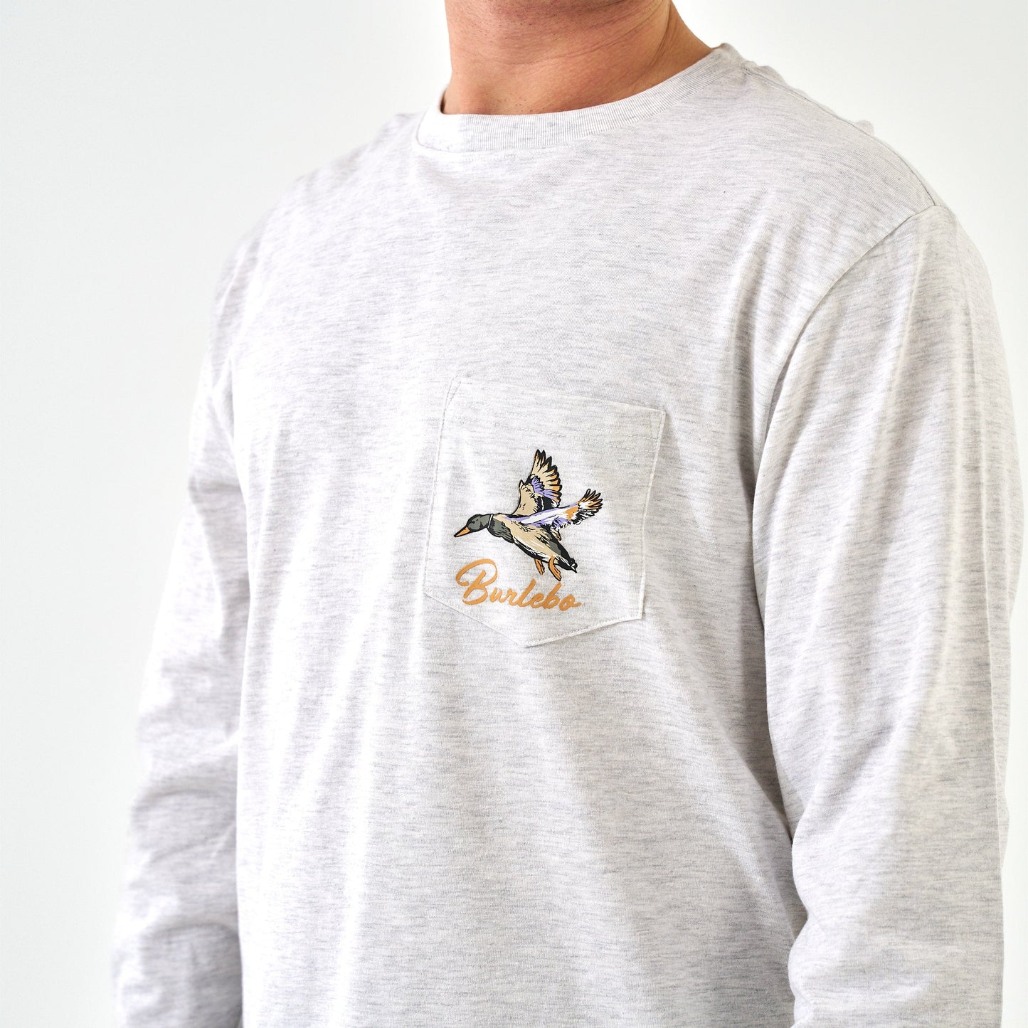 Burlebo Grey Pintail Triangle Duck Long Sleeve Tee