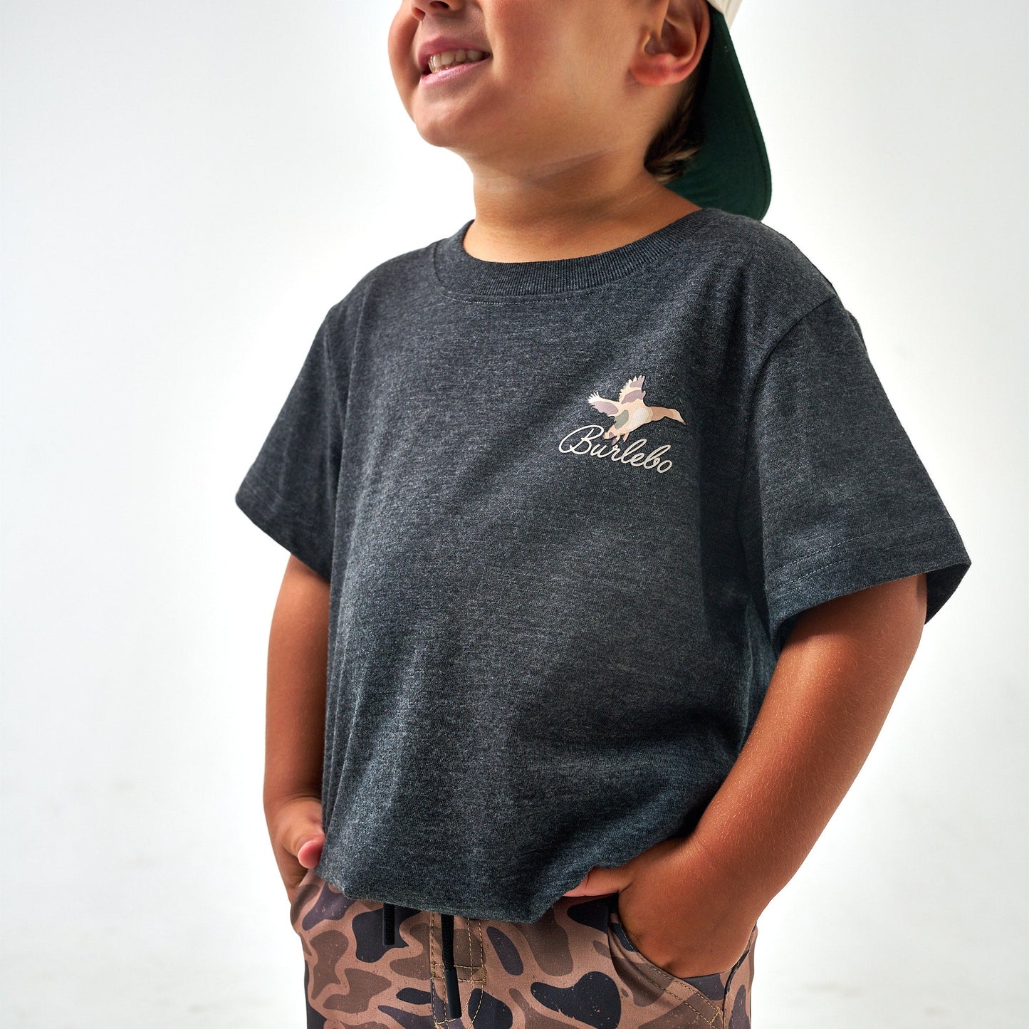 Burlebo Youth Ducks Flying in Black Tee