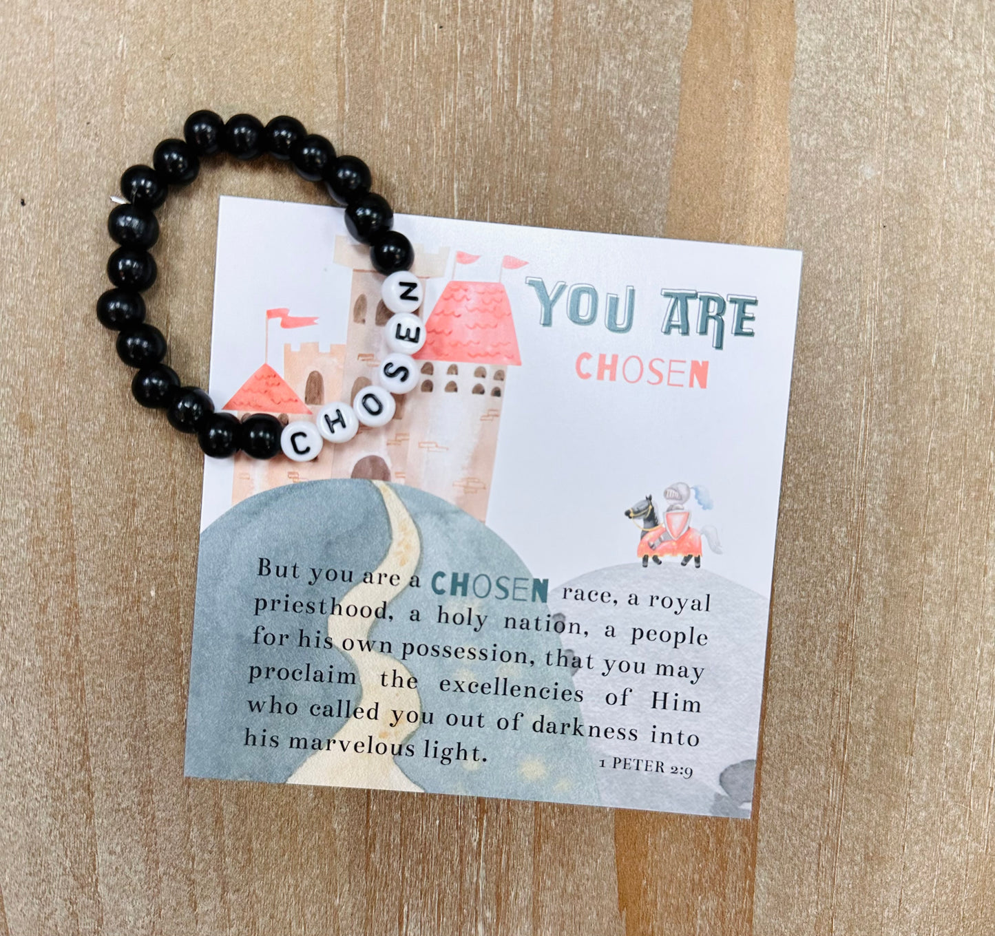 Assorted Children's Scripture card & Bracelet