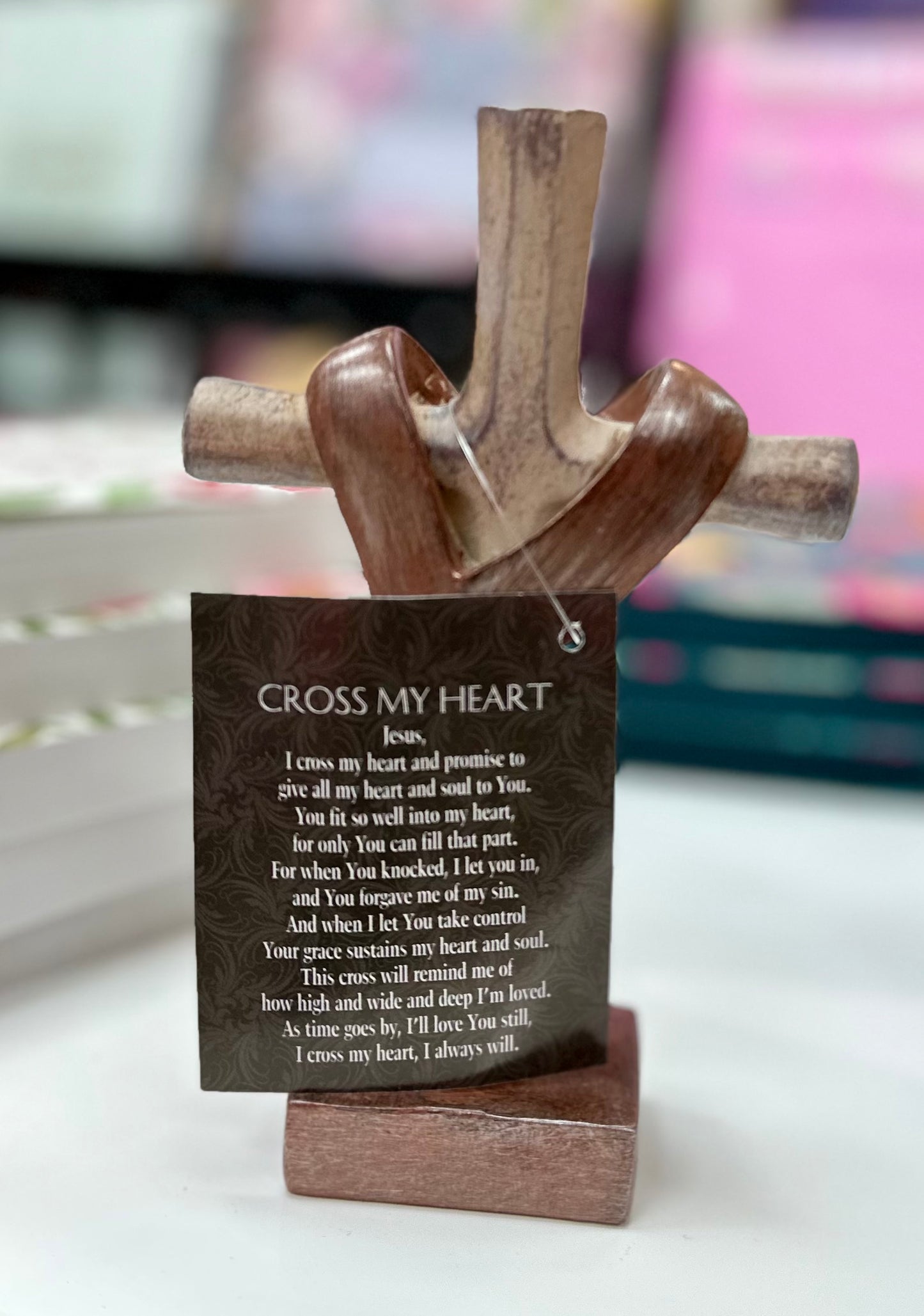 Tabletop Cross My Heart Cross