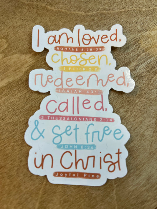 I am in Christ Window/Mirror Cling