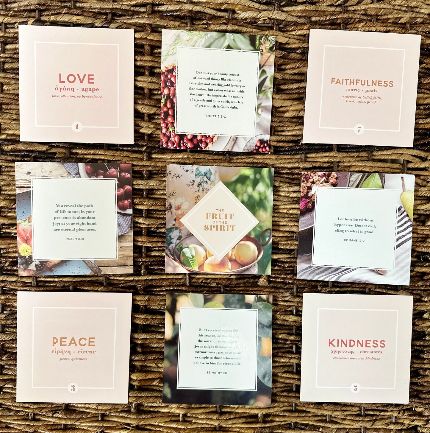 Fruit of the Spirit Verse Card Set