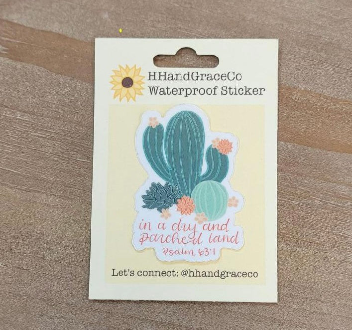 Cactus Sticker-Waterproof