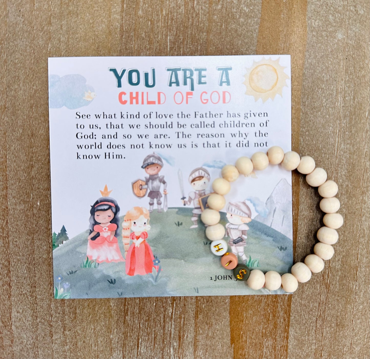 Assorted Children's Scripture card & Bracelet