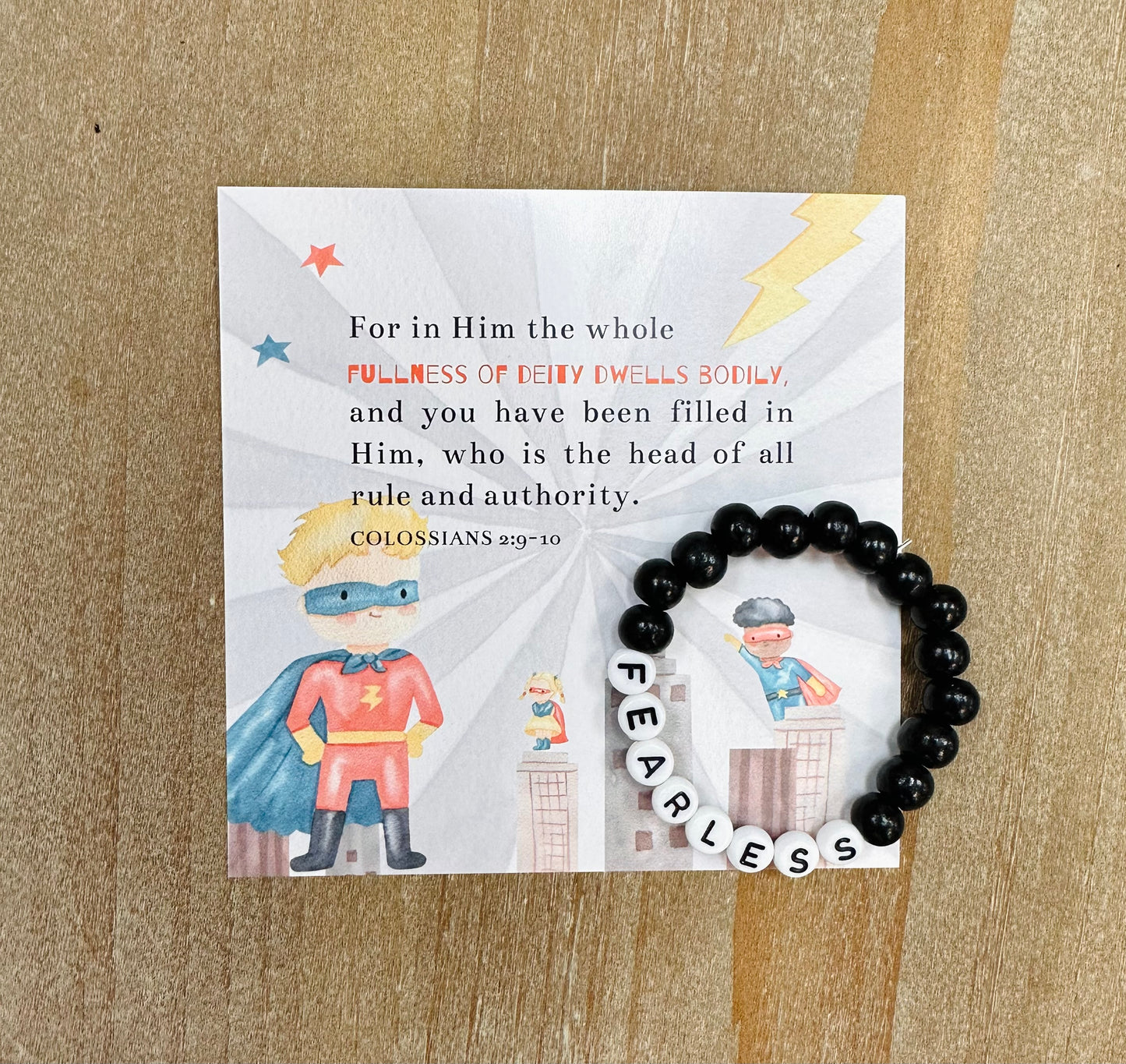Assorted Children's Scripture card & Bracelet